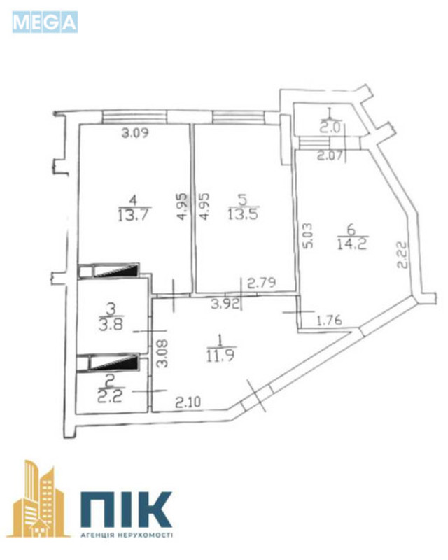 Продаж 2 кімнатної квартири (61/27/13), 3 пов. 25 пов. будинку, <a class="location-link" href="/kiev/" title="Недвижимость Київ">Київ</a>, <a class="location-link" href="/kiev/solomenskij/" title="Недвижимость Солом'янський район">Солом'янський р-н</a>, Новополевая ул., 2/1 (изображение 20)