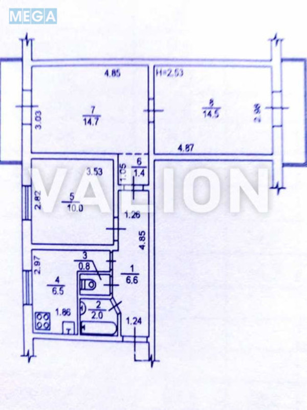 Продаж 3 кімнатної квартири (61/39/6,5), 6 пов. 9 пов. будинку, <a class="location-link" href="/kiev/" title="Недвижимость Київ">Київ</a>, <a class="location-link" href="/kiev/svyatoshinskij/" title="Недвижимость Святошинський район">Святошинський р-н</a>, Ромена Роллана бульв., 5/8 (изображение 12)