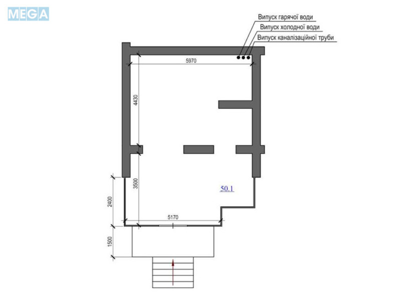 Продаж комерційної нерухомості, 50 кв.м, под магазин, <a class="location-link" href="/kiev/" title="Недвижимость Київ">Київ</a>, <a class="location-link" href="/kiev/svyatoshinskij/" title="Недвижимость Святошинський район">Святошинський р-н</a>, Победы просп., 91 (изображение 7)