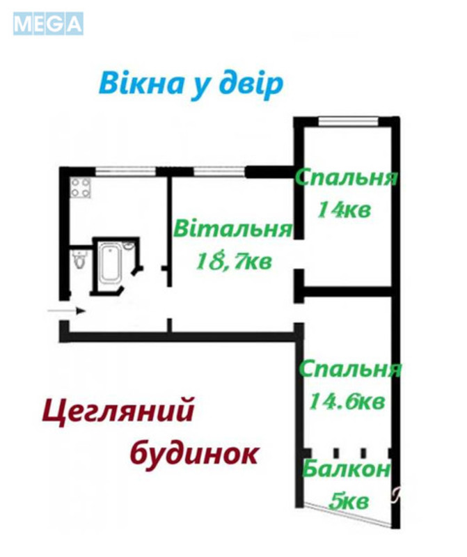 Продаж 3 кімнатної квартири (64/47/7), 9 пов. 10 пов. будинку, <a class="location-link" href="/kiev/" title="Недвижимость Київ">Київ</a>, <a class="location-link" href="/kiev/shevchenkovskij/" title="Недвижимость Шевченківський район">Шевченківський р-н</a>, Богдана Гаврилишина ул., 11 (изображение 12)