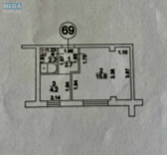 Продаж 1 кімнатної квартири (24/15/4), 4 пов. 9 пов. будинку, <a class="location-link" href="/kiev/" title="Недвижимость Київ">Київ</a>, <a class="location-link" href="/kiev/shevchenkovskij/" title="Недвижимость Шевченківський район">Шевченківський р-н</a>, Олены Телиги ул., 51 (изображение 17)