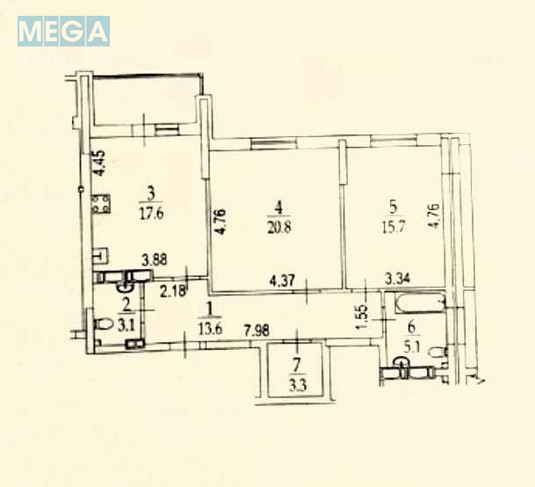 Продаж 2 кімнатної квартири (85/37/18), 25 пов. 26 пов. будинку, <a class="location-link" href="/kiev/" title="Недвижимость Київ">Київ</a>, <a class="location-link" href="/kiev/dneprovskij/" title="Недвижимость Дніпровський район">Дніпровський р-н</a>, Никольско-Слободская ул., 10 (изображение 8)