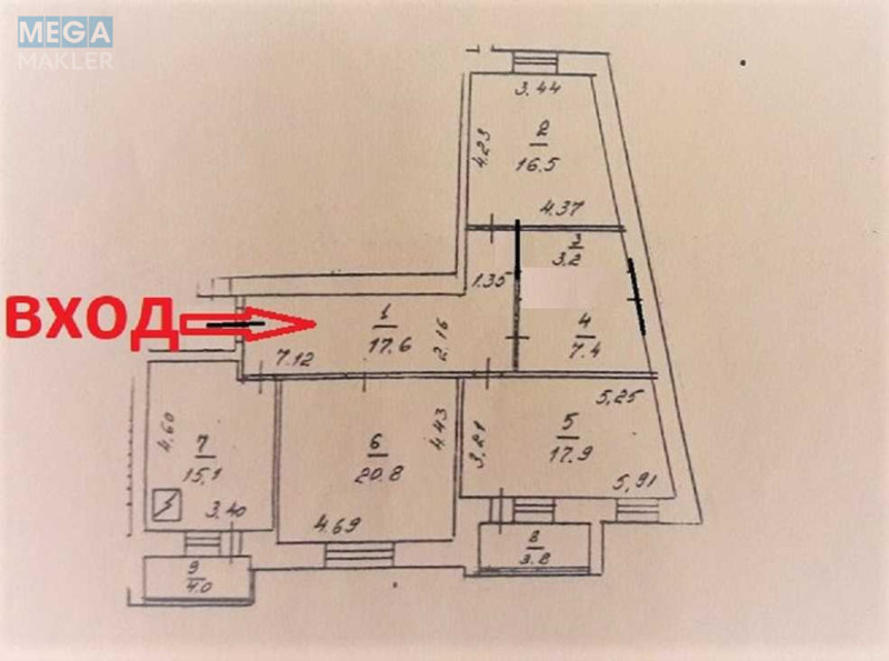 Оренда 3 кімнатної квартири, <a class="location-link" href="/kiev/" title="Недвижимость Київ">Київ</a>, <a class="location-link" href="/kiev/obolonskij/" title="Недвижимость Оболонський район">Оболонський р-н</a>, Автозаводская ул., 99/4 (изображение 25)