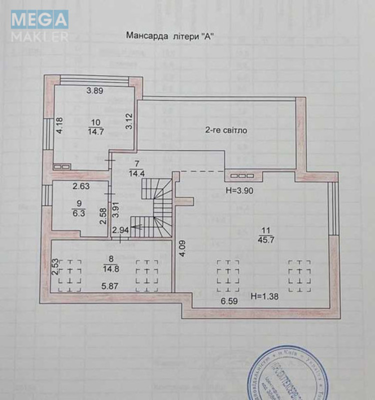 Продаж дома, 2&nbsp;поверху, 340&nbsp;кв.м, 5&nbsp;кімнат, ділянка 6&nbsp;соток, <a class="location-link" href="/kiev/" title="Недвижимость Київ">Київ</a>, <a class="location-link" href="/kiev/solomenskij/" title="Недвижимость Солом'янський район">Солом'янський р-н</a>, Зеленая ул. (изображение 23)