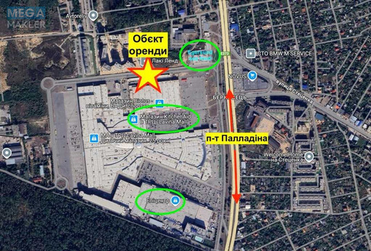 Оренда комерційної нерухомості, 140&nbsp;кв.м, под магазин, <a class="location-link" href="/kiev/" title="Недвижимость Київ">Київ</a>, <a class="location-link" href="/kiev/svyatoshinskij/" title="Недвижимость Святошинський район">Святошинський р-н</a>, Берковецька вул., 6 (изображение 4)