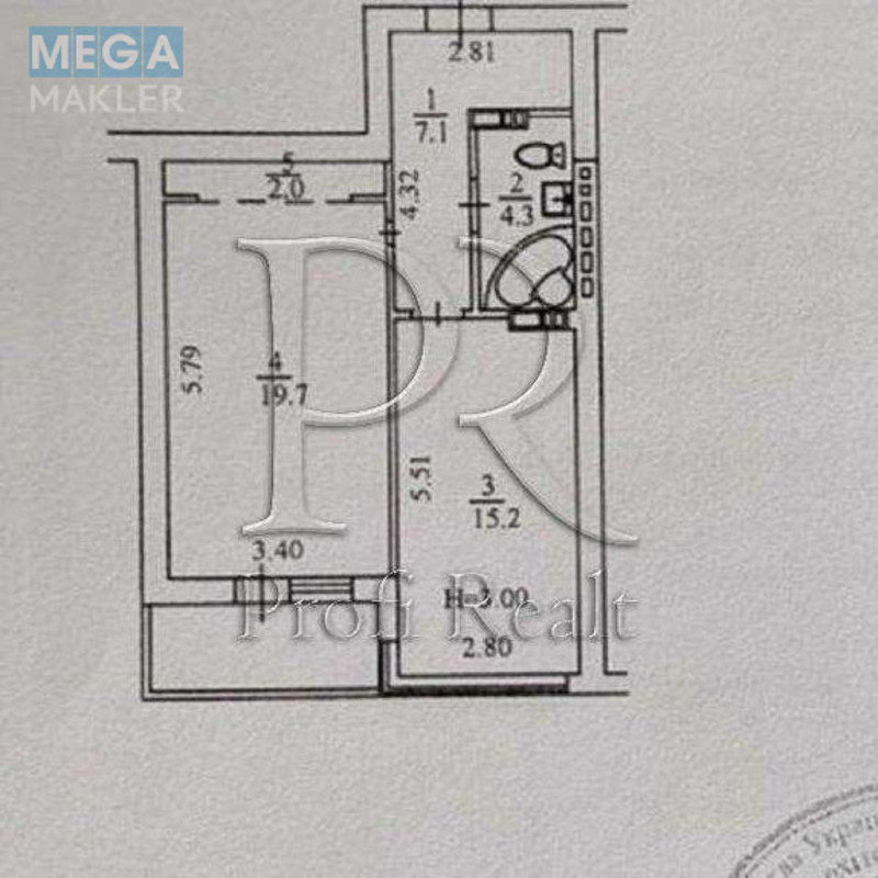 Продаж 1 кімнатної квартири (50/20/15), 6 пов. 9 пов. будинку, <a class="location-link" href="/kiev/" title="Недвижимость Київ">Київ</a>, <a class="location-link" href="/kiev/svyatoshinskij/" title="Недвижимость Святошинський район">Святошинський р-н</a>, Академіка Єфремова вулиця, 8-А (изображение 21)