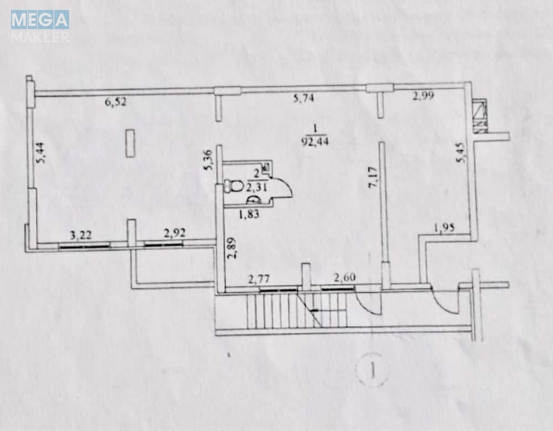 Продаж комерційної нерухомості, 95 кв.м, под магазин, <a class="location-link" href="/kiev/" title="Недвижимость Київ">Київ</a>, <a class="location-link" href="/kiev/obolonskij/" title="Недвижимость Оболонський район">Оболонський р-н</a>, Сім’ї Кульженків вул., 33 (изображение 24)