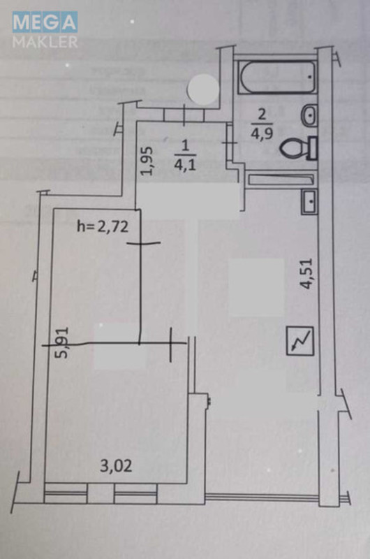 Продаж 1 кімнатної квартири (43/20/23), 13 пов. 25 пов. будинку, <a class="location-link" href="/kiev/" title="Недвижимость Київ">Київ</a>, <a class="location-link" href="/kiev/obolonskij/" title="Недвижимость Оболонський район">Оболонський р-н</a>, Миколи Гулака вул., 4 (изображение 20)