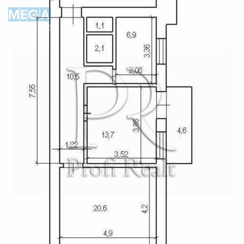 Продаж 2 кімнатної квартири (55/35/7), 3 пов. 4 пов. будинку, <a class="location-link" href="/kiev/" title="Недвижимость Київ">Київ</a>, <a class="location-link" href="/kiev/shevchenkovskij/" title="Недвижимость Шевченківський район">Шевченківський р-н</a>, Михайлівська вулиця, 22Б (изображение 20)