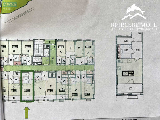 Продаж 1 кімнатної квартири (33/?/?), 26 пов. 28 пов. будинку, <a class="location-link" href="/kiev/" title="Недвижимость Київ">Київ</a>, <a class="location-link" href="/kiev/darnickij/" title="Недвижимость Дарницький район">Дарницький р-н</a>, Миколи Бажана просп., 17 (изображение 6)
