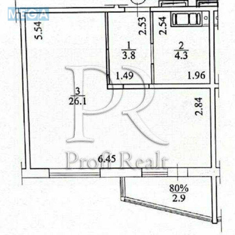 Продаж 1 кімнатної квартири (37/20/6), 1 пов. 6 пов. будинку, <a class="location-link" href="/kiev/" title="Недвижимость Київ">Київ</a>, <a class="location-link" href="/kiev/svyatoshinskij/" title="Недвижимость Святошинський район">Святошинський р-н</a>, Стеценка вулиця, 75Р (изображение 16)