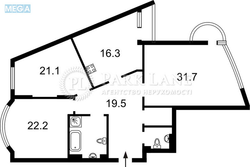 Продаж 3 кімнатної квартири (128/75/16), 20 пов. 24 пов. будинку, <a class="location-link" href="/kiev/" title="Недвижимость Київ">Київ</a>, <a class="location-link" href="/kiev/pecherskij/" title="Недвижимость Печерський район">Печерський р-н</a>, Старонаводницкая ул., 6Б (изображение 2)