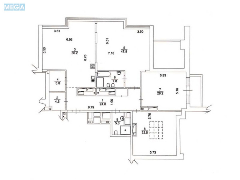 Продаж 3 кімнатної квартири (209/109/50), 17 пов. 17 пов. будинку, <a class="location-link" href="/kiev/" title="Недвижимость Київ">Київ</a>, <a class="location-link" href="/kiev/shevchenkovskij/" title="Недвижимость Шевченківський район">Шевченківський р-н</a>, Січових Стрільців вул., 44А (изображение 14)