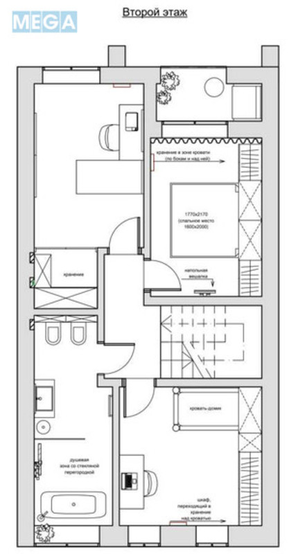 Продаж дома, 3 поверху, 155 кв.м, 5 кімнат, ділянка 2 сотки, <a class="location-link" href="/irpen/" title="Недвижимость Ірпінь">Ірпінь</a>, Василя Стуса, 17 (изображение 23)