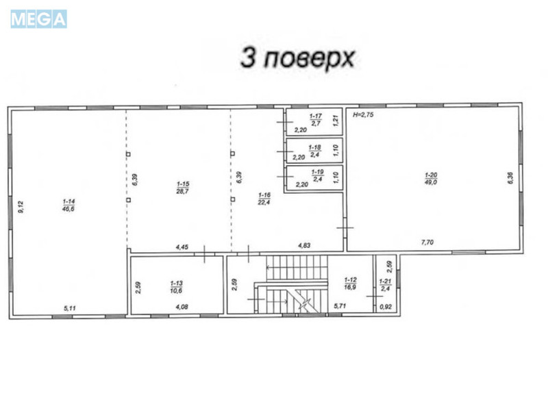 Продаж комерційної нерухомості, 686 кв.м, под офис, <a class="location-link" href="/kiev/" title="Недвижимость Київ">Київ</a>, <a class="location-link" href="/kiev/pecherskij/" title="Недвижимость Печерський район">Печерський р-н</a>, Дружби Народів бульв., 26/1 (изображение 18)
