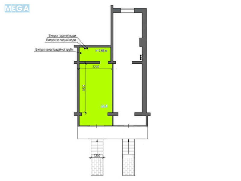 Продаж комерційної нерухомості, 24 кв.м, под магазин, <a class="location-link" href="/kiev/" title="Недвижимость Київ">Київ</a>, <a class="location-link" href="/kiev/dneprovskij/" title="Недвижимость Дніпровський район">Дніпровський р-н</a>, Ігоря Шамо бульв., 20 (изображение 7)