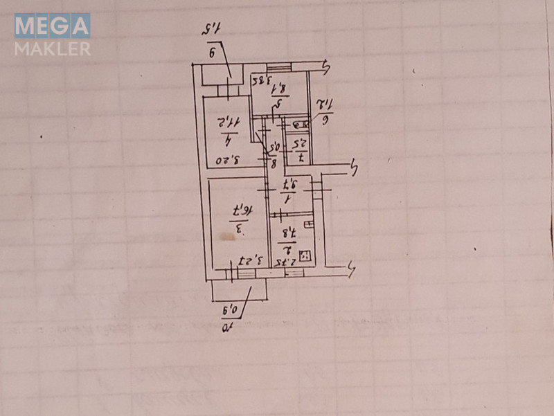 Продаж 3 кімнатної квартири (58/?/7), 5 пов. 5 пов. будинку, <a class="location-link" href="/dnepropetrovsk/" title="Недвижимость Дніпра">Дніпро</a>, <a class="location-link" href="/dnepropetrovsk/amur-nizhnedneprovskij/" title="Недвижимость Амур-Нижньодніпровський район">Амур-Нижньодніпровський р-н</a>, Передова вул. (изображение 16)