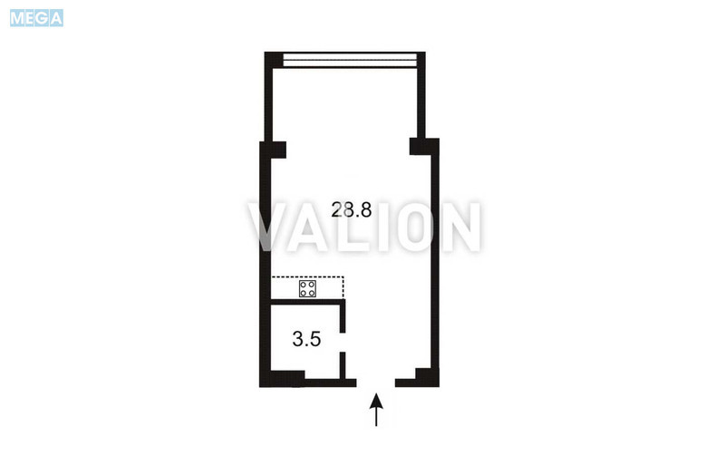Продаж 1 кімнатної квартири (36,7/28/6), 27 пов. 30 пов. будинку, <a class="location-link" href="/kiev/" title="Недвижимость Київ">Київ</a>, <a class="location-link" href="/kiev/pecherskij/" title="Недвижимость Печерський район">Печерський р-н</a>, Андрея Верхогляда ул., 14а (изображение 13)