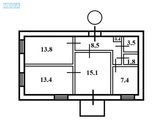 Продаж 3 кімнатної квартири (65/43/7,5), 3 пов. 5 пов. будинку, <a class="location-link" href="/kiev/" title="Недвижимость Київ">Київ</a>, <a class="location-link" href="/kiev/dneprovskij/" title="Недвижимость Дніпровський район">Дніпровський р-н</a>, Бажова вул., 11/8 (изображение 17)