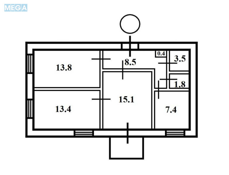 Продаж 3 кімнатної квартири (65/43/7,5), 3 пов. 5 пов. будинку, <a class="location-link" href="/kiev/" title="Недвижимость Київ">Київ</a>, <a class="location-link" href="/kiev/dneprovskij/" title="Недвижимость Дніпровський район">Дніпровський р-н</a>, Бажова вул., 11/8 (изображение 17)