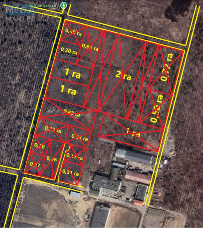 Продажа участка, 200&nbsp;соток, земля коммерческого назначения, <a class="location-link" href="/petrovskoe-selo-kv-kievo-svyatoshinskij-rajon/" title="Недвижимость Петрівське">Петрівське</a>, зоряна (изображение 2)