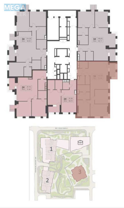Продаж 4 кімнатної квартири (113/?/35), 19 пов. 24 пов. будинку, <a class="location-link" href="/kiev/" title="Недвижимость Київ">Київ</a>, <a class="location-link" href="/kiev/pecherskij/" title="Недвижимость Печерський район">Печерський р-н</a>, Василия Тютюнника ул., 39 (изображение 3)