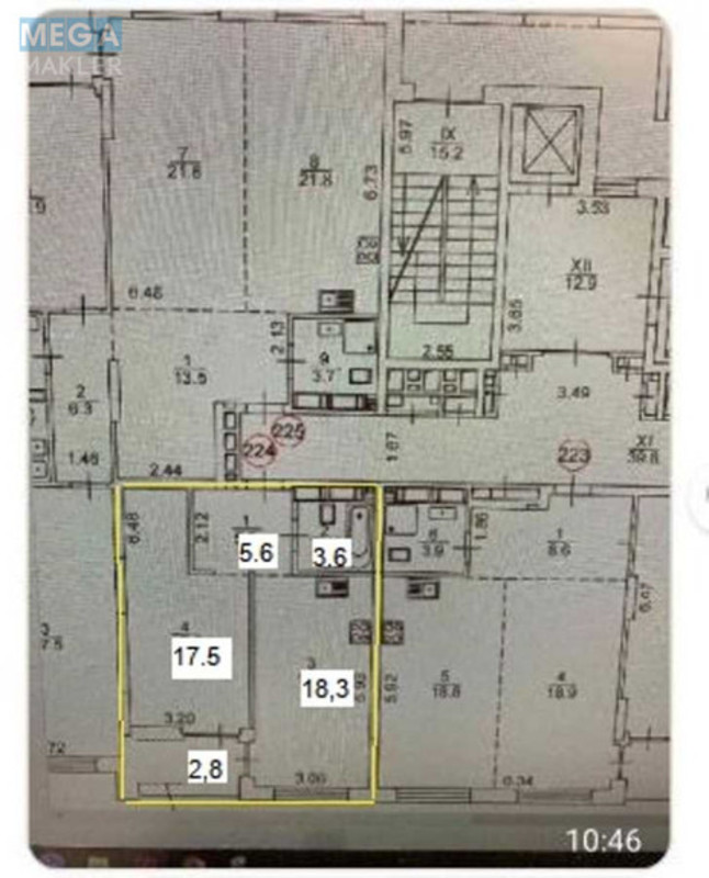 Продаж 1 кімнатної квартири (48/?/19), 7 пов. 17 пов. будинку, <a class="location-link" href="/kiev/" title="Недвижимость Київ">Київ</a>, <a class="location-link" href="/kiev/dneprovskij/" title="Недвижимость Дніпровський район">Дніпровський р-н</a>, Микільсько-Слобідська вул., 11 (изображение 2)