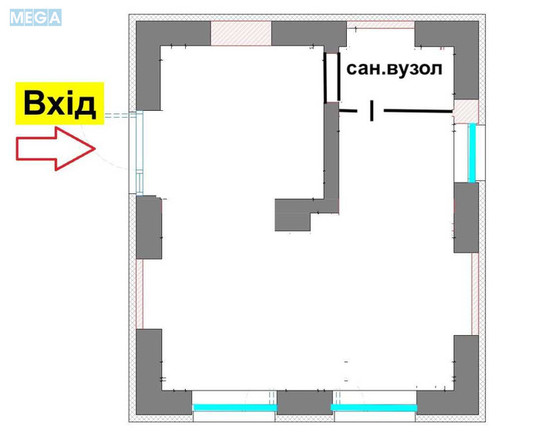 Оренда комерційної нерухомості, 21&nbsp;кв.м, <a class="location-link" href="/kiev/" title="Недвижимость Київ">Київ</a>, <a class="location-link" href="/kiev/goloseevskij/" title="Недвижимость Голосіївський район">Голосіївський р-н</a>, Саксаганського вул., 27г (изображение 9)