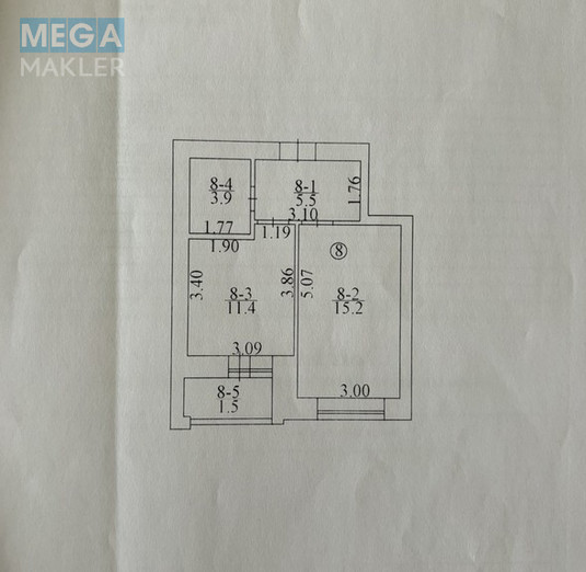 Продаж 1 кімнатної квартири (37,5/15,2/11,4), 2 пов. 10 пов. будинку, <a class="location-link" href="/irpen/" title="Недвижимость Ірпінь">Ірпінь</a>, Ольги Кобилянської (изображение 11)