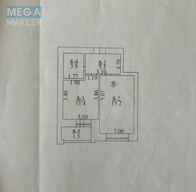 Продаж 1 кімнатної квартири (37,5/15,2/11,4), 2 пов. 10 пов. будинку, <a class="location-link" href="/irpen/" title="Недвижимость Ірпінь">Ірпінь</a>, Ольги Кобилянської (изображение 11)