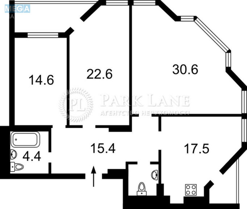 Продаж 3 кімнатної квартири (110/68/18), 14 пов. 25 пов. будинку, <a class="location-link" href="/kiev/" title="Недвижимость Київ">Київ</a>, <a class="location-link" href="/kiev/goloseevskij/" title="Недвижимость Голосіївський район">Голосіївський р-н</a>, Героїв Оборони вул., 10а (изображение 2)