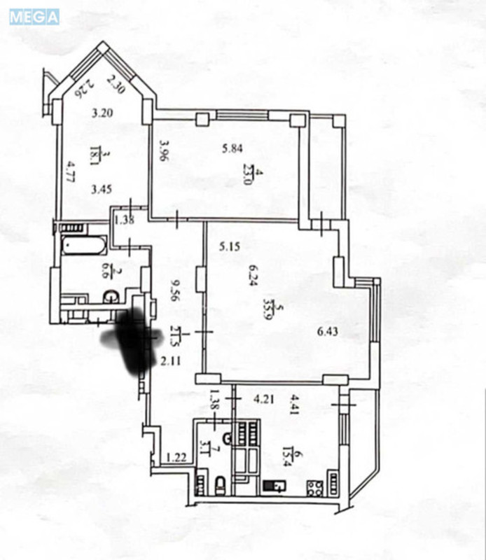 Продаж 3 кімнатної квартири (130/?/25), 22 пов. 25 пов. будинку, <a class="location-link" href="/kiev/" title="Недвижимость Київ">Київ</a>, <a class="location-link" href="/kiev/solomenskij/" title="Недвижимость Солом'янський район">Солом'янський р-н</a>, Соломенская ул., 15А (изображение 13)
