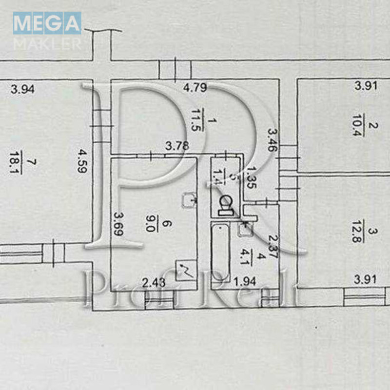 Продаж 3 кімнатної квартири (71/41/9), 2 пов. 18 пов. будинку, <a class="location-link" href="/kiev/" title="Недвижимость Київ">Київ</a>, <a class="location-link" href="/kiev/dneprovskij/" title="Недвижимость Днепровский район">Днепровский р-н</a>, Дніпровська набережна, 13 (изображение 21)