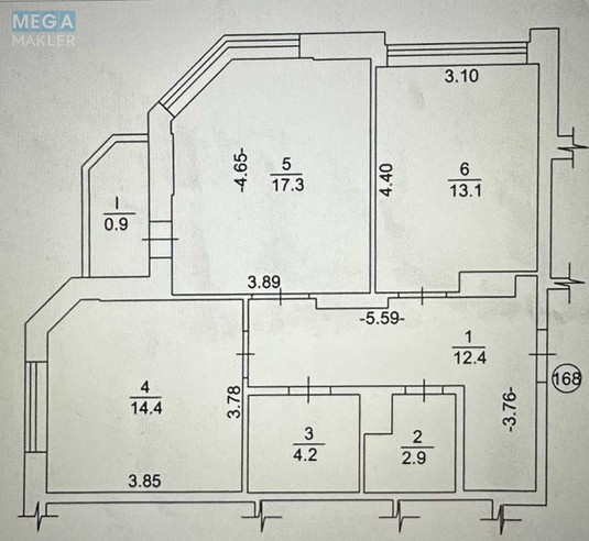 Продаж 2 кімнатної квартири (65/31/23), 22 пов. 25 пов. будинку, <a class="location-link" href="/brovary/" title="Недвижимость Бровари">Бровари</a>, Киевская, 243а (изображение 22)