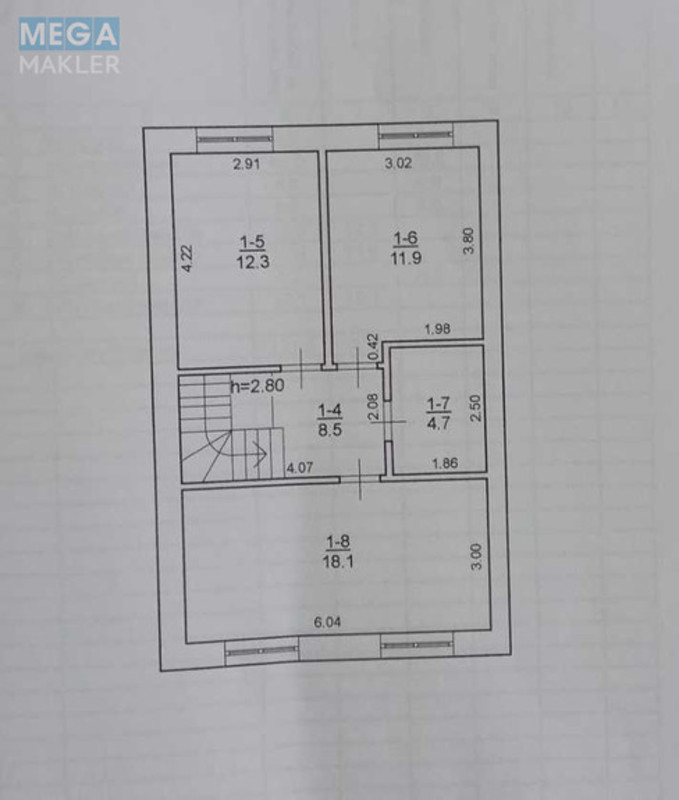 Продаж дома, 2 поверху, 116 кв.м, 4 кімнати, ділянка 1 сотка, <a class="location-link" href="/bucha/" title="Недвижимость Буча">Буча</a>, Николая Гамалия (изображение 11)