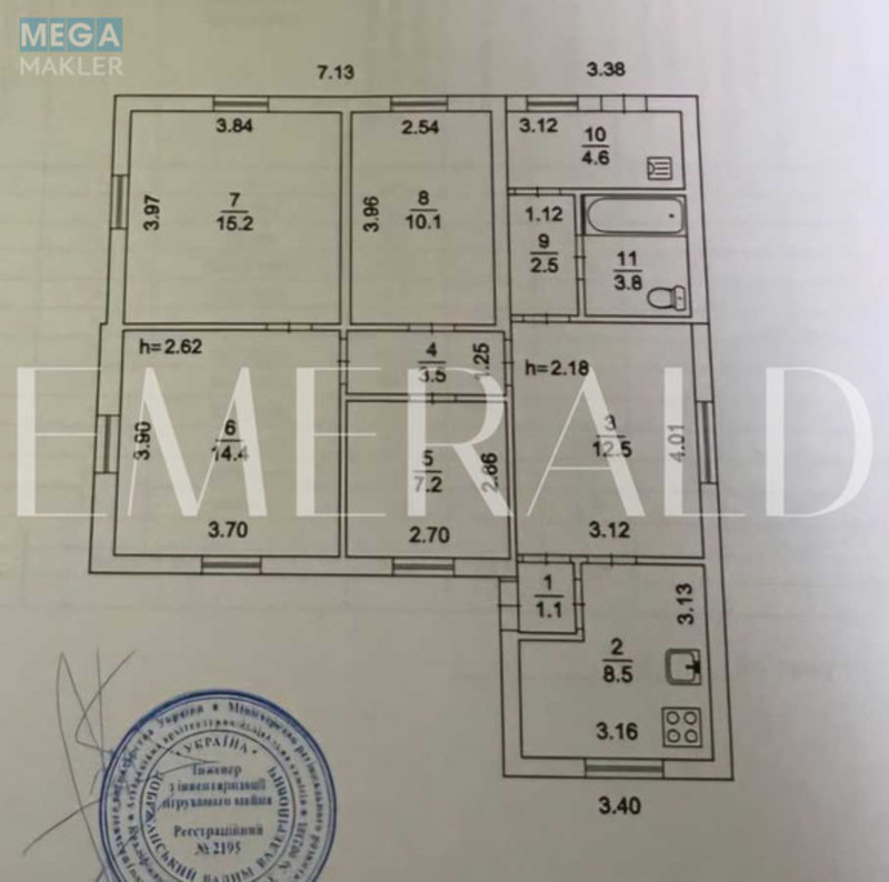 Продаж дома, 1 поверх, 83,40 кв.м, 4 кімнати, ділянка 5 соток, <a class="location-link" href="/kiev/" title="Недвижимость Київ">Київ</a>, <a class="location-link" href="/kiev/podolskij/" title="Недвижимость Подільський район">Подільський р-н</a>, Белицкий пер., 3 (изображение 14)