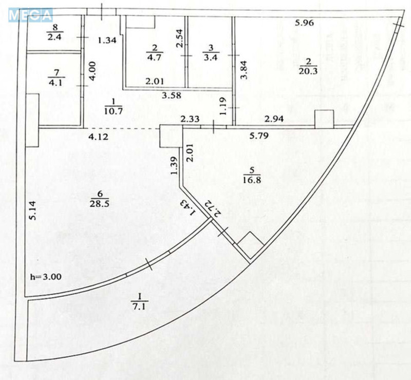 Оренда 3 кімнатної квартири, <a class="location-link" href="/kiev/" title="Недвижимость Київ">Київ</a>, <a class="location-link" href="/kiev/pecherskij/" title="Недвижимость Печерський район">Печерський р-н</a>, Иоанна Павла ІІ ул., 12 (изображение 12)