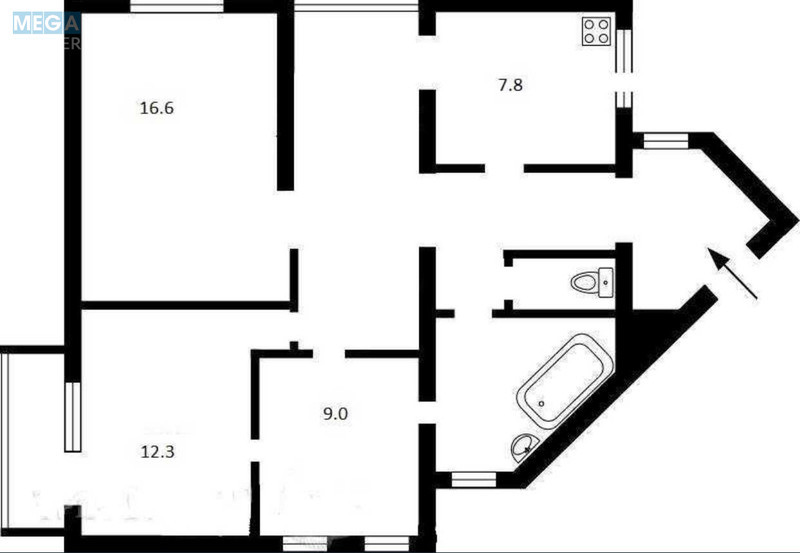 Оренда 3 кімнатної квартири, <a class="location-link" href="/kiev/" title="Недвижимость Київ">Київ</a>, <a class="location-link" href="/kiev/podolskij/" title="Недвижимость Подільський район">Подільський р-н</a>, Еленовская ул., 10 (изображение 15)