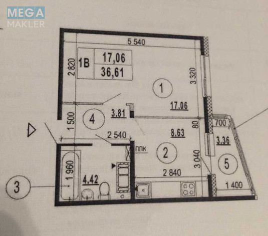 Продаж 1 кімнатної квартири (37/17/9), 13 пов. 25 пов. будинку, <a class="location-link" href="/kiev/" title="Недвижимость Київ">Київ</a>, <a class="location-link" href="/kiev/darnickij/" title="Недвижимость Дарницький район">Дарницький р-н</a>, Бориса Гмирі вул., 16А (изображение 22)