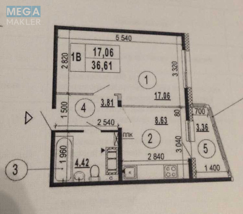 Продаж 1 кімнатної квартири (37/17/9), 13 пов. 25 пов. будинку, <a class="location-link" href="/kiev/" title="Недвижимость Київ">Київ</a>, <a class="location-link" href="/kiev/darnickij/" title="Недвижимость Дарницький район">Дарницький р-н</a>, Бориса Гмирі вул., 16А (изображение 22)
