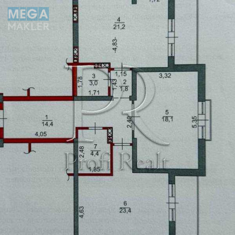Продаж 2 кімнатної квартири (90/42/21), 5 пов. 9 пов. будинку, <a class="location-link" href="/kiev/" title="Недвижимость Київ">Київ</a>, <a class="location-link" href="/kiev/goloseevskij/" title="Недвижимость Голосіївський район">Голосіївський р-н</a>, Метрологічна вулиця, 13 (изображение 20)