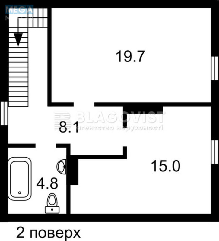 Продаж дома, 2 поверху, 95 кв.м, 3 кімнати, ділянка 6 соток, <a class="location-link" href="/trebuhov/" title="Недвижимость Требухів">Требухів</a>, Гоголівська (изображение 3)