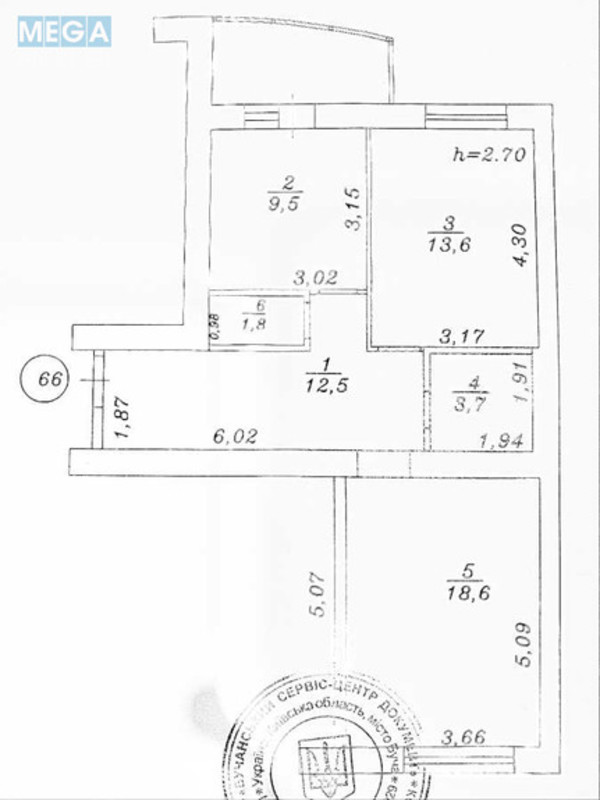 Продаж 2 кімнатної квартири (61/32/10), 2 пов. 10 пов. будинку, <a class="location-link" href="/bucha/" title="Недвижимость Буча">Буча</a>, Кожедуба, 8б (изображение 22)