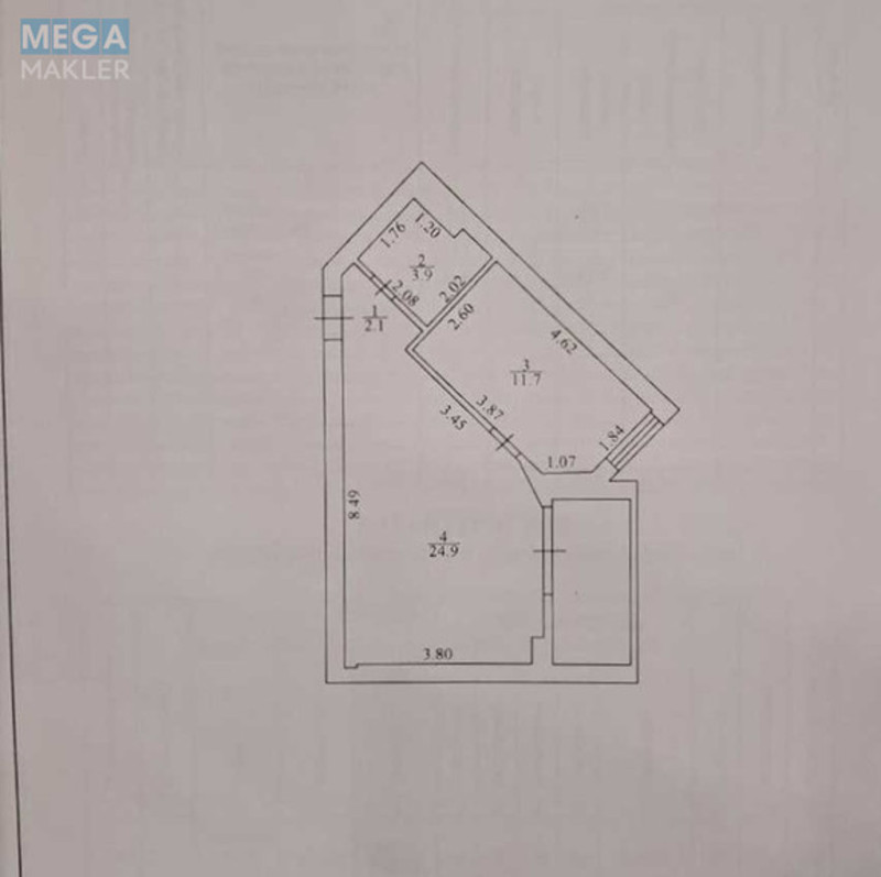 Продаж 1 кімнатної квартири (44/12/25), 7 пов. 9 пов. будинку, <a class="location-link" href="/irpen/" title="Недвижимость Ірпінь">Ірпінь</a>, Кобилянської Ольги, 1В/21 (изображение 15)