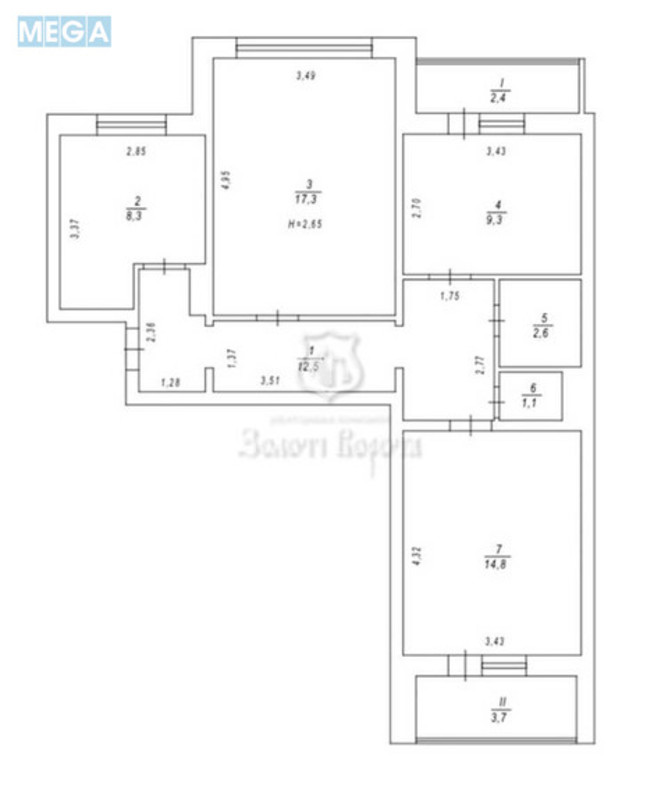 Продаж 3 кімнатної квартири (72/41/7,2), 1 пов. 9 пов. будинку, <a class="location-link" href="/kiev/" title="Недвижимость Київ">Київ</a>, <a class="location-link" href="/kiev/svyatoshinskij/" title="Недвижимость Святошинський район">Святошинський р-н</a>, Академіка Палладіна просп., 24 (изображение 19)