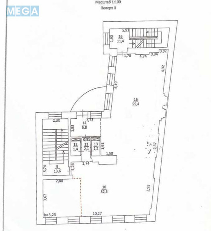 Оренда комерційної нерухомості, 510 кв.м, под офис, <a class="location-link" href="/kiev/" title="Недвижимость Київ">Київ</a>, <a class="location-link" href="/kiev/shevchenkovskij/" title="Недвижимость Шевченківський район">Шевченківський р-н</a>, Бульварно-Кудрявська вул., 42 (изображение 18)
