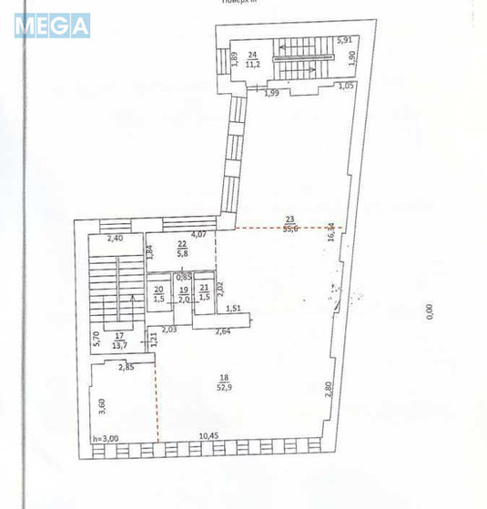 Оренда комерційної нерухомості, 510&nbsp;кв.м, под офис, <a class="location-link" href="/kiev/" title="Недвижимость Київ">Київ</a>, <a class="location-link" href="/kiev/shevchenkovskij/" title="Недвижимость Шевченківський район">Шевченківський р-н</a>, Бульварно-Кудрявська вул., 42 (изображение 19)