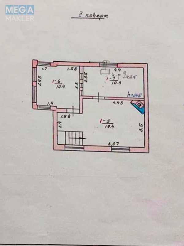 Продаж дома, 2 поверху, 76 кв.м, 3 кімнати, ділянка 9 соток, <a class="location-link" href="/dnepropetrovsk/" title="Недвижимость Дніпра">Дніпро</a>, Березановская, 112 (изображение 20)
