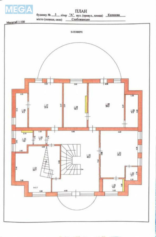 Продаж дома, 2 поверху, 520 кв.м, 4 кімнати, ділянка 12 соток, <a class="location-link" href="/yubilejnoe-pgt/" title="Недвижимость Ювілейне">Ювілейне</a>, Калиновая, 5 (изображение 21)