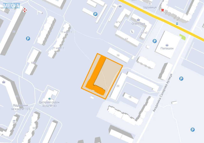 Продаж 2 кімнатної квартири (73/40/18), 8 пов. 10 пов. будинку, <a class="location-link" href="/odessa/" title="Недвижимость Одеса">Одеса</a>, <a class="location-link" href="/odessa/suvorovskij/" title="Недвижимость Суворовський район">Суворовський р-н</a>, Академика Сахарова (изображение 2)